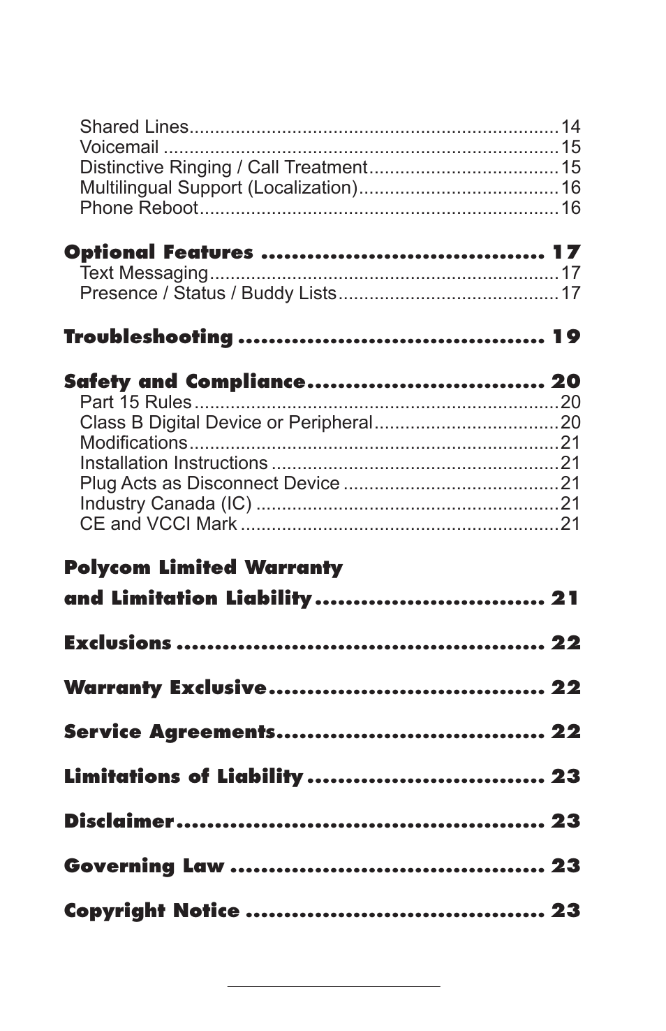 Polycom 501SIP User Manual | Page 3 / 28