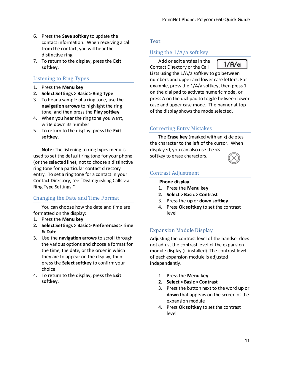 Polycom PENNNET 650 User Manual | Page 11 / 12