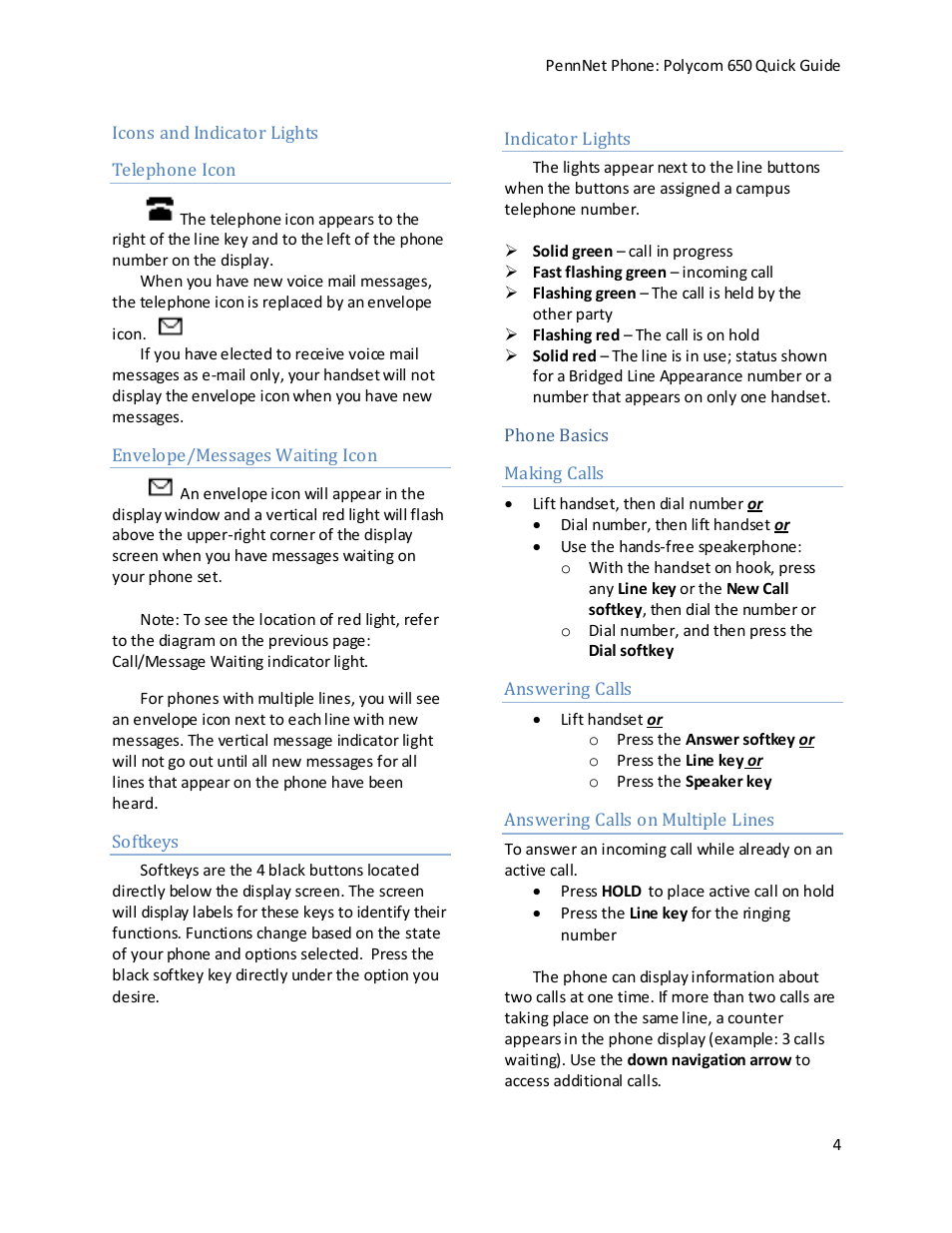 Polycom PENNNET 650 User Manual | Page 4 / 12