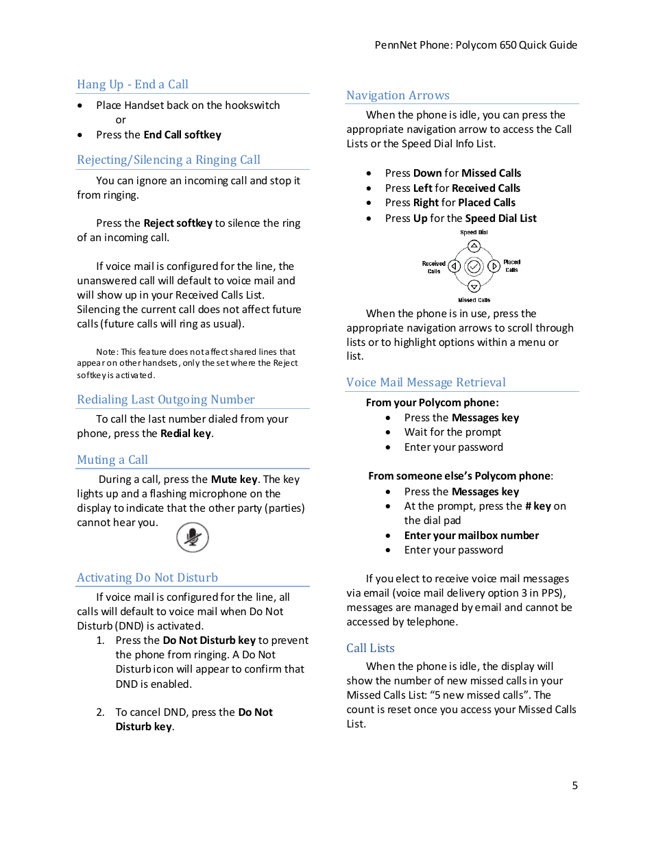 Polycom PENNNET 650 User Manual | Page 5 / 12