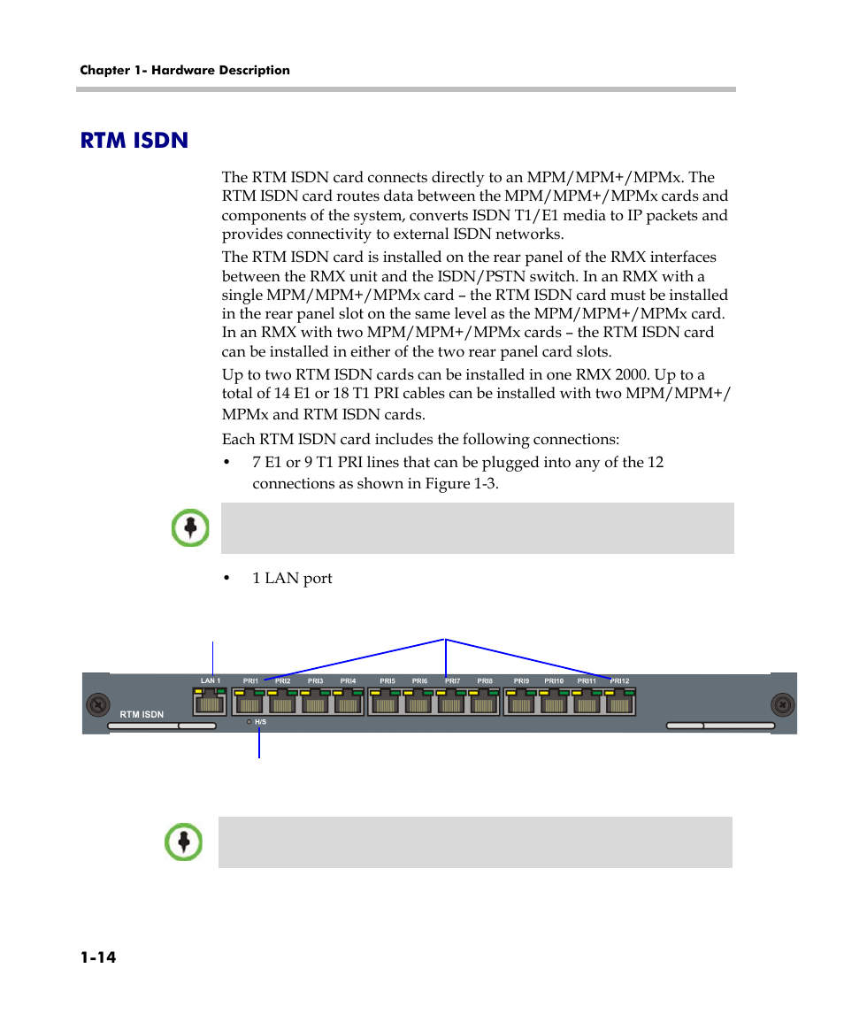 Rtm isdn, Rtm isdn -14 | Polycom DOC2558C User Manual | Page 20 / 45