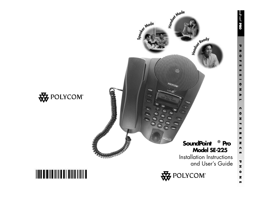 Polycom SoundPoint Pro SE-225 User Manual | 28 pages