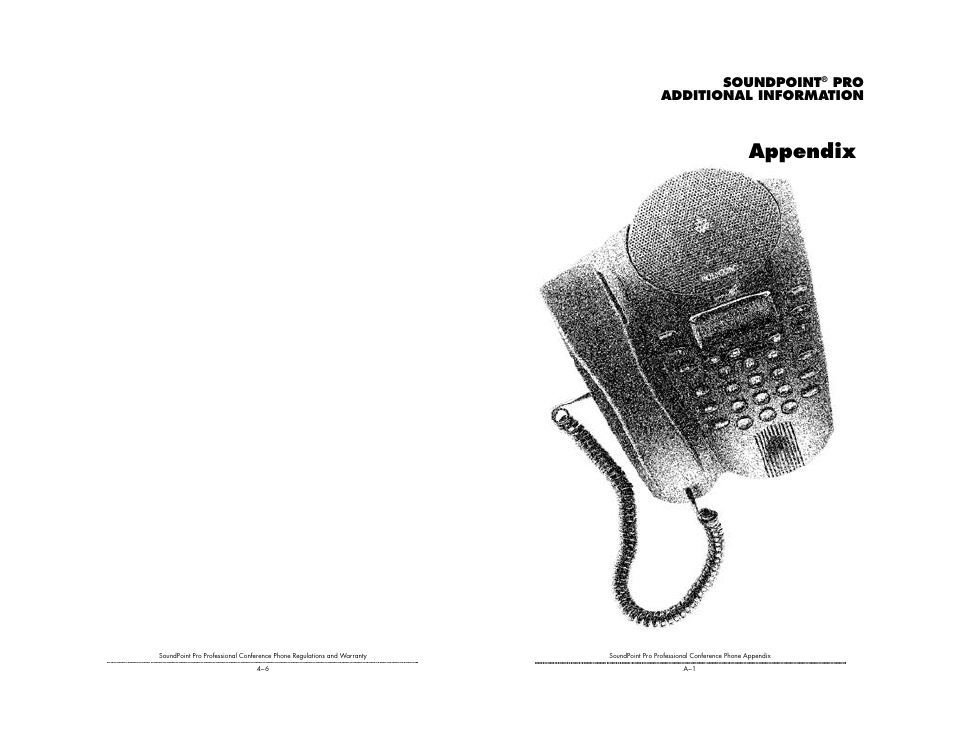 Appendix | Polycom SoundPoint Pro SE-225 User Manual | Page 26 / 28