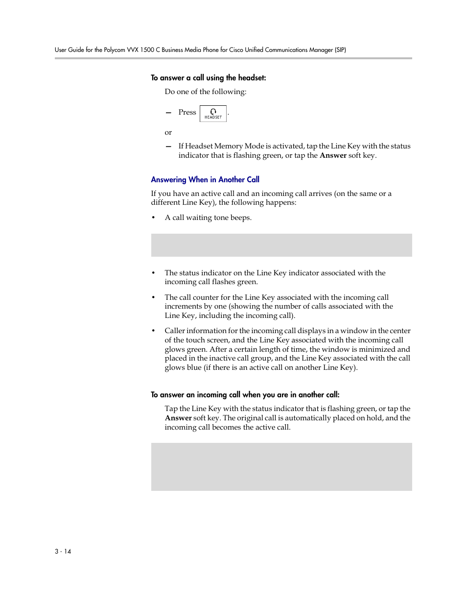 Polycom VVX 1500 C Business Media Phone for Cisco Unified Communications Manager (SIP) User Manual | Page 124 / 192