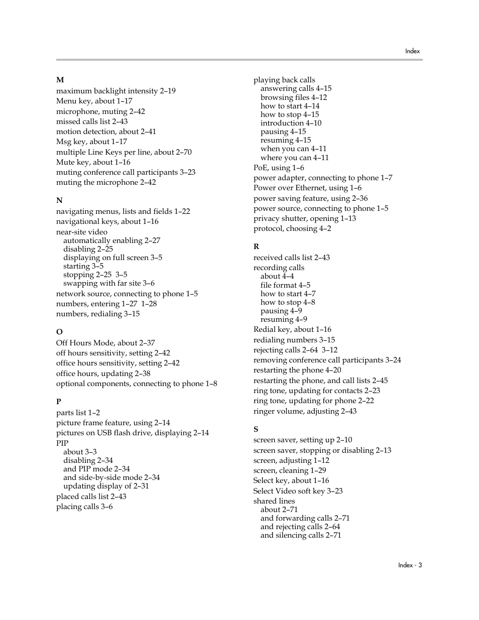 Polycom VVX 1500 C Business Media Phone for Cisco Unified Communications Manager (SIP) User Manual | Page 187 / 192