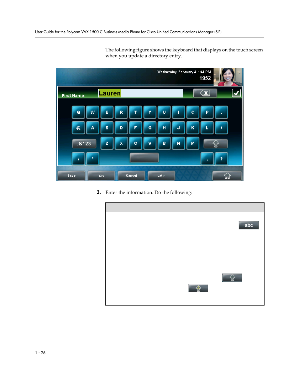 Polycom VVX 1500 C Business Media Phone for Cisco Unified Communications Manager (SIP) User Manual | Page 34 / 192