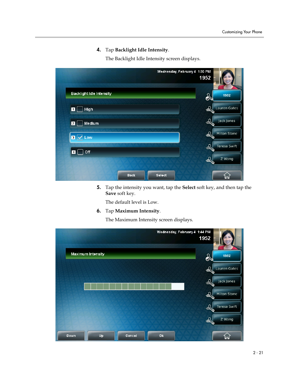 Polycom VVX 1500 C Business Media Phone for Cisco Unified Communications Manager (SIP) User Manual | Page 59 / 192