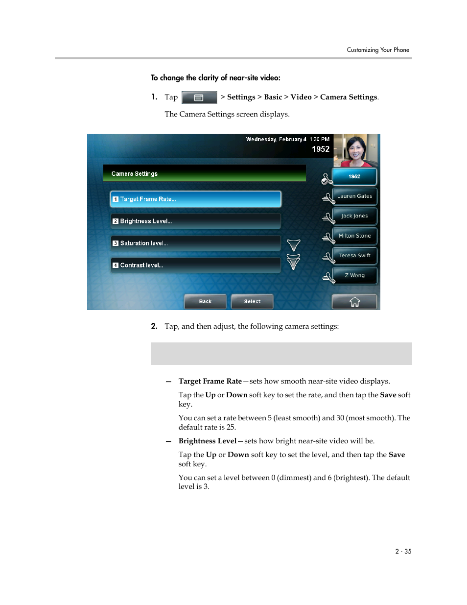 Polycom VVX 1500 C Business Media Phone for Cisco Unified Communications Manager (SIP) User Manual | Page 73 / 192