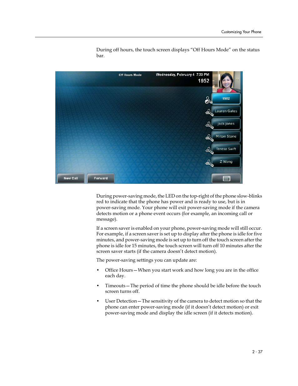 Polycom VVX 1500 C Business Media Phone for Cisco Unified Communications Manager (SIP) User Manual | Page 75 / 192