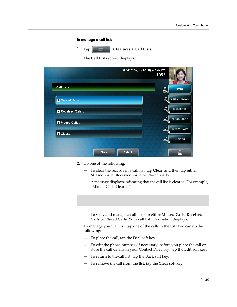 Polycom VVX 1500 C Business Media Phone for Cisco Unified Communications Manager (SIP) User Manual | Page 83 / 192