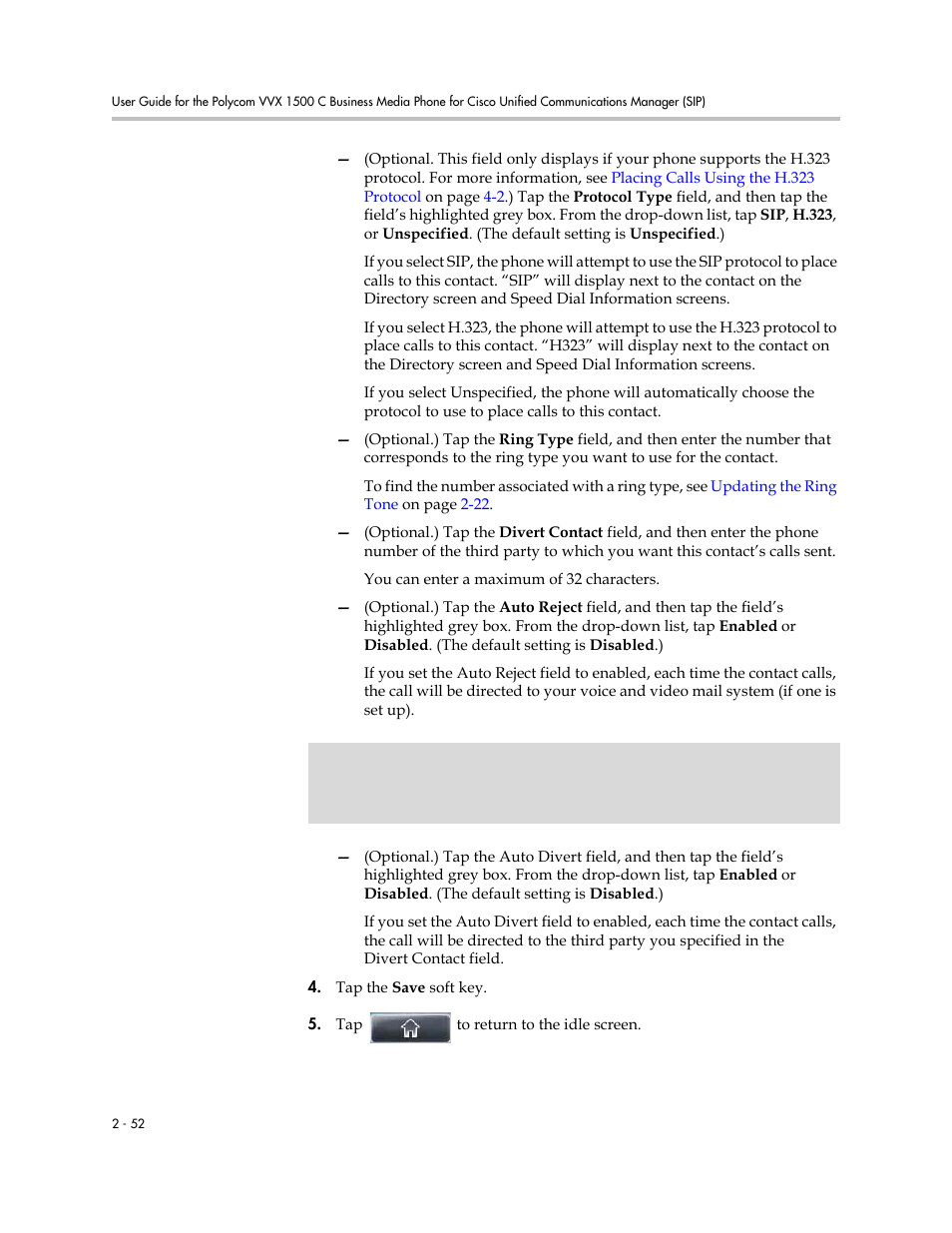 Polycom VVX 1500 C Business Media Phone for Cisco Unified Communications Manager (SIP) User Manual | Page 90 / 192