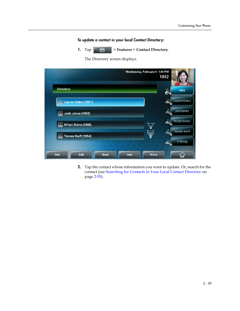 Polycom VVX 1500 C Business Media Phone for Cisco Unified Communications Manager (SIP) User Manual | Page 97 / 192