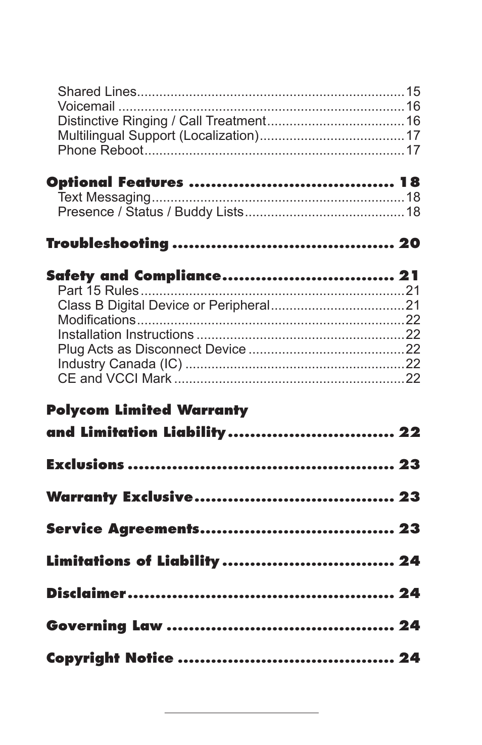 Polycom IP 500/501 SIP 2.0 User Manual | Page 3 / 29
