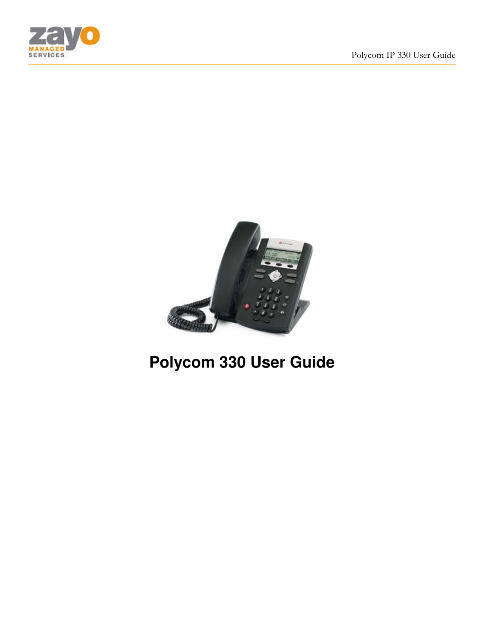 Polycom 330 User Manual | 13 pages