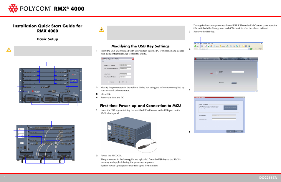 Polycom RMX DOC2567A User Manual | 2 pages