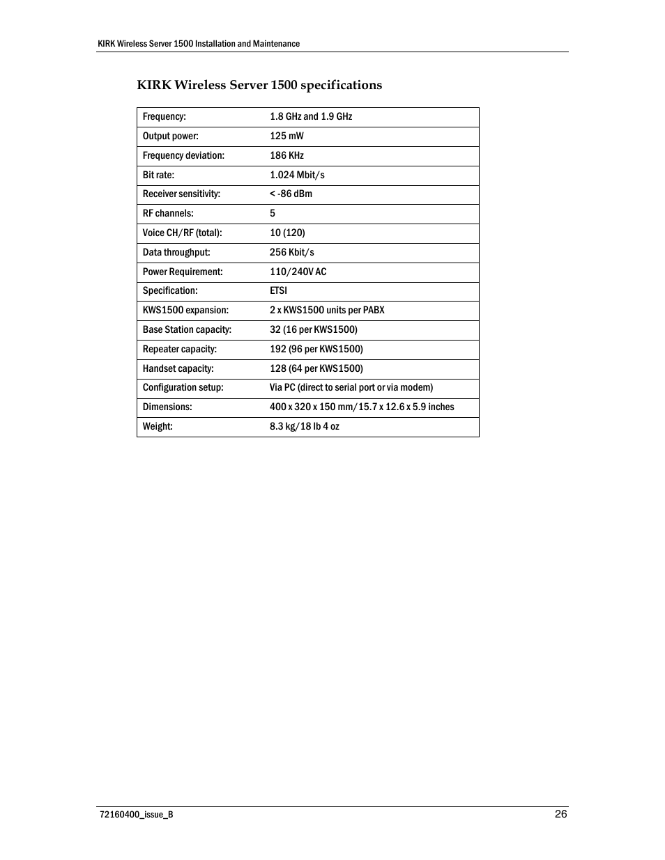Polycom KIRK KWS1500 User Manual | Page 26 / 48