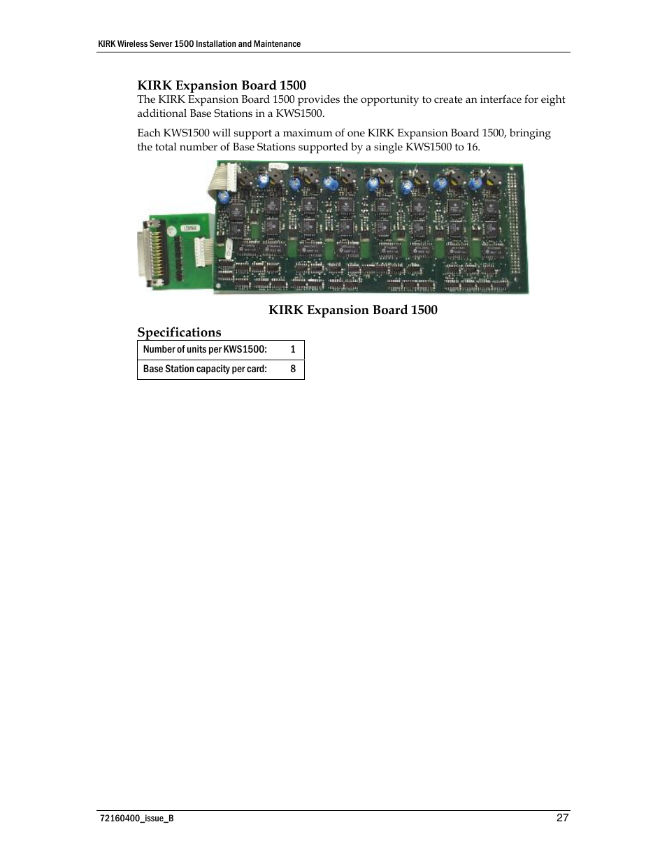 Polycom KIRK KWS1500 User Manual | Page 27 / 48