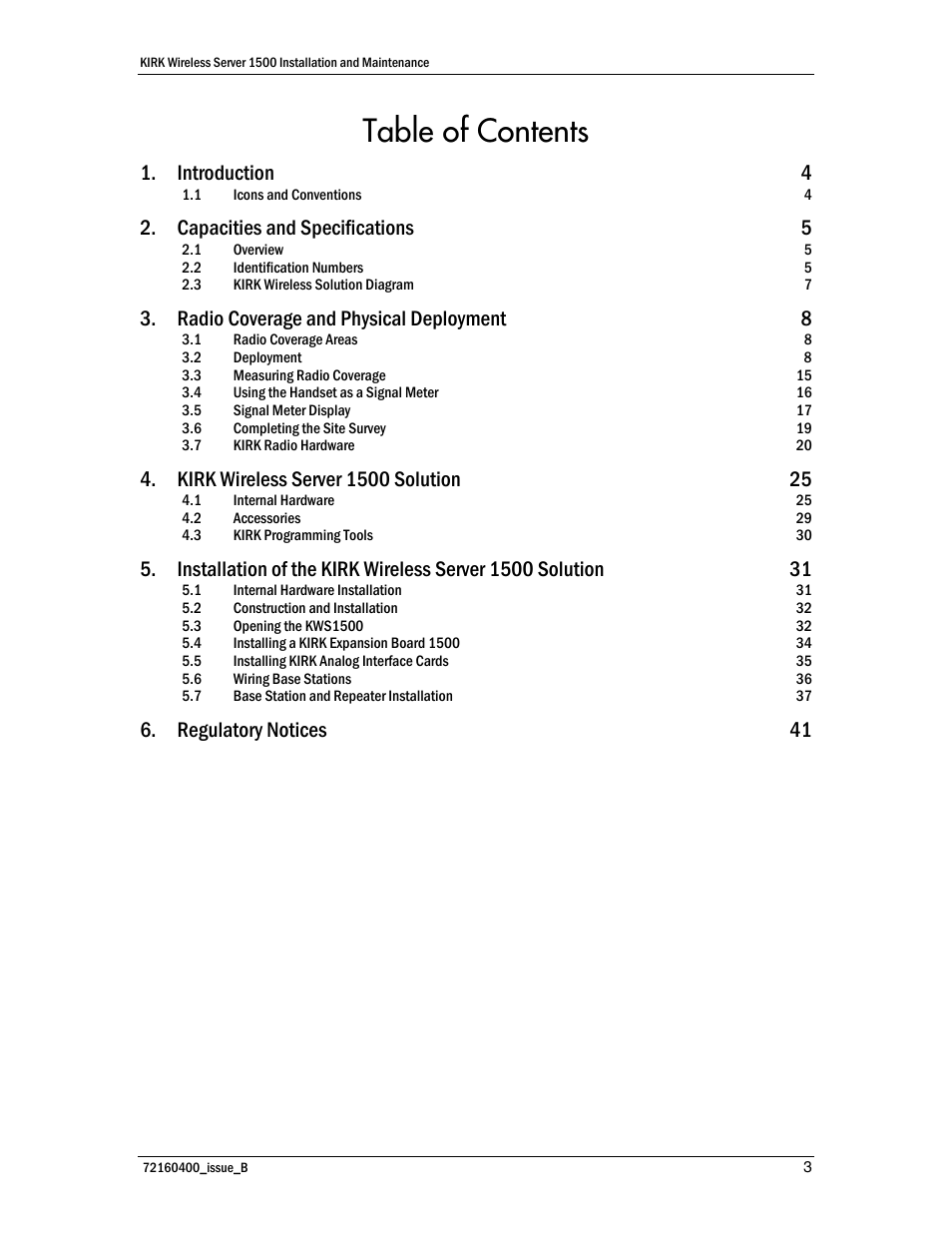 Polycom KIRK KWS1500 User Manual | Page 3 / 48