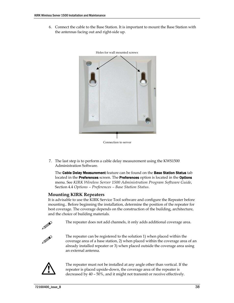 Polycom KIRK KWS1500 User Manual | Page 38 / 48