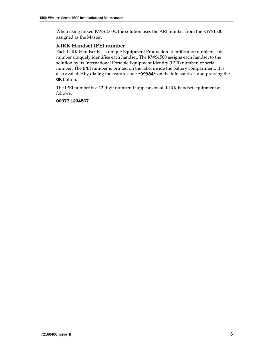 Polycom KIRK KWS1500 User Manual | Page 6 / 48