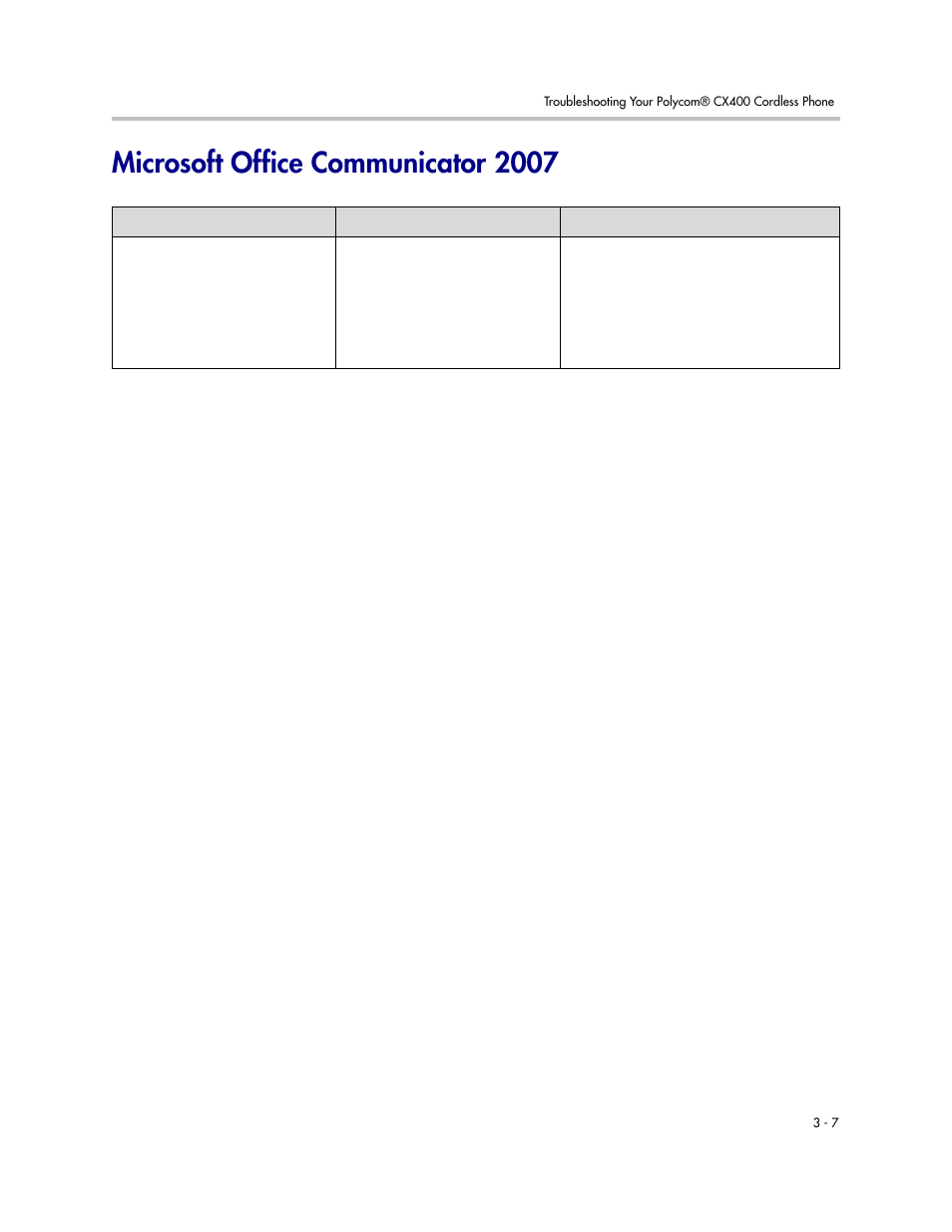 Microsoft office communicator 2007, Microsoft office communicator 2007 –7 | Polycom CX400 User Manual | Page 33 / 42