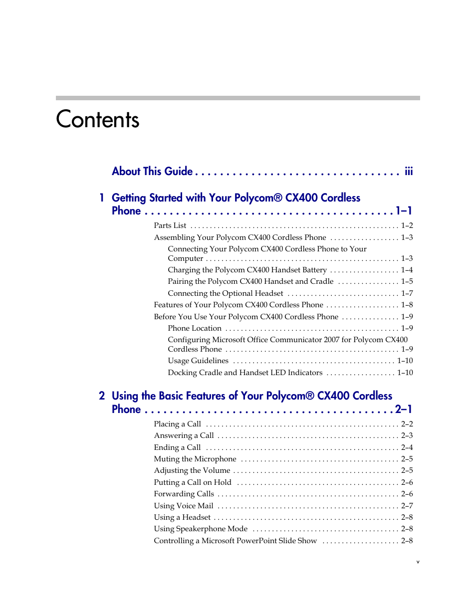 Polycom CX400 User Manual | Page 5 / 42