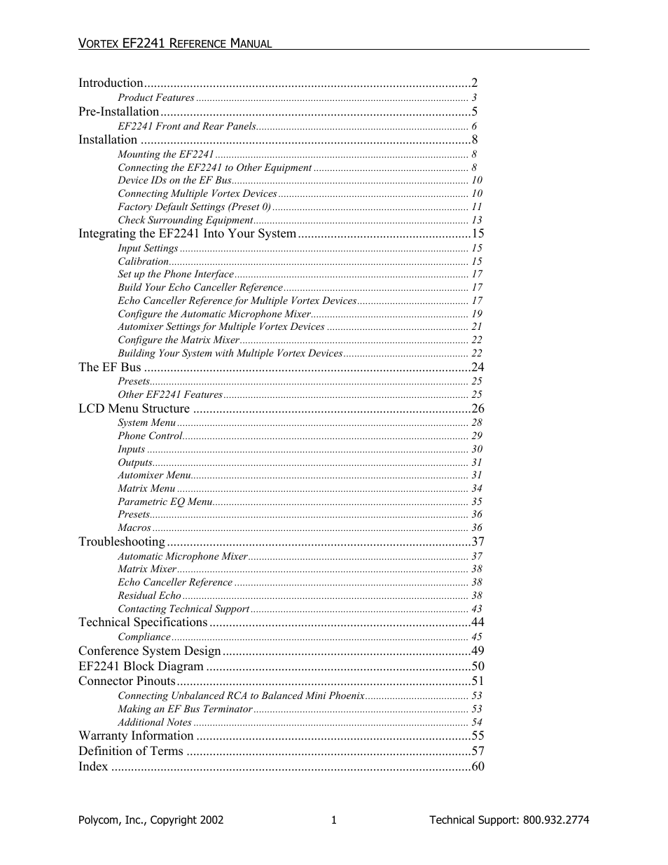 Polycom EF2241 User Manual | Page 3 / 68