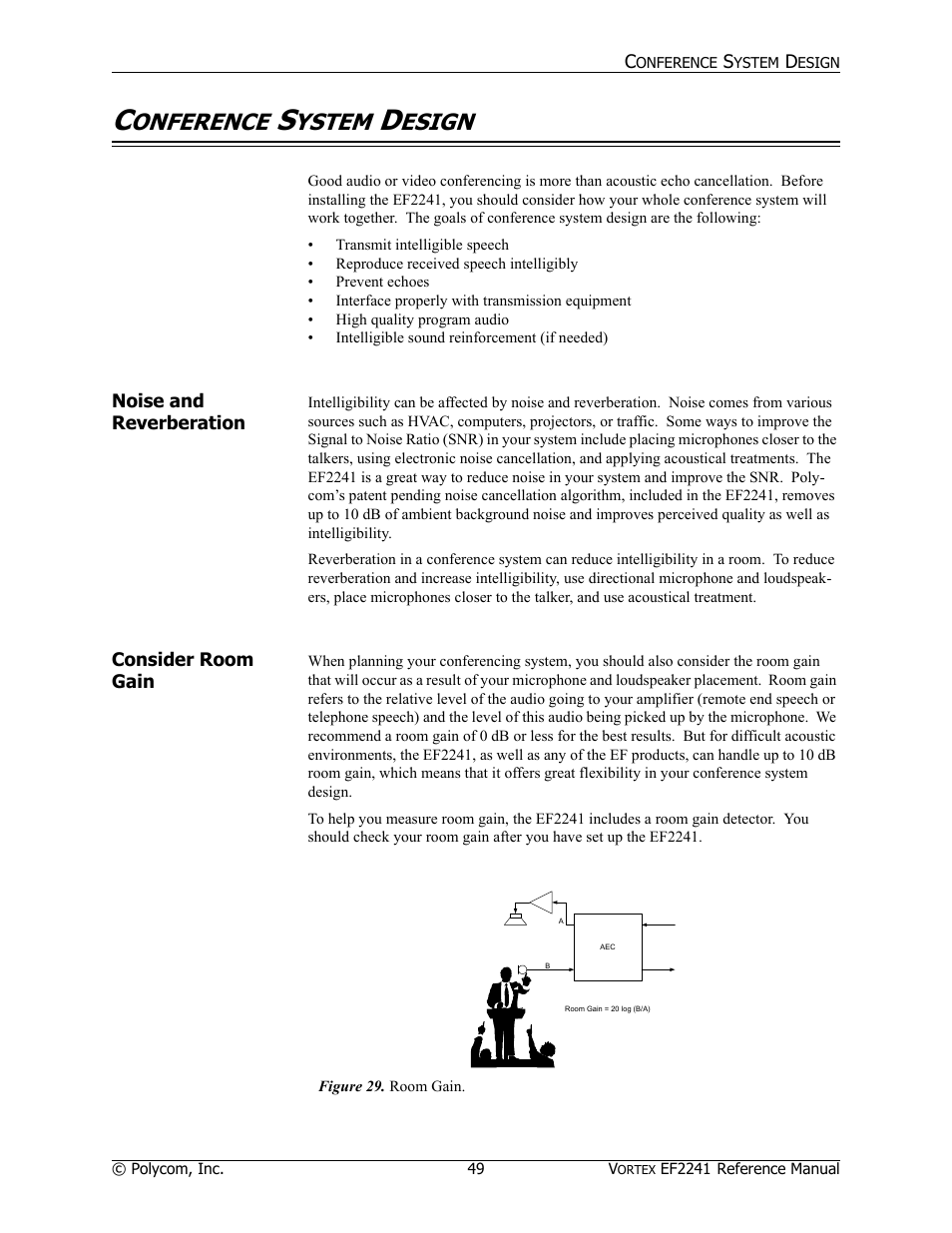 Onference, Ystem, Esign | Polycom EF2241 User Manual | Page 53 / 68