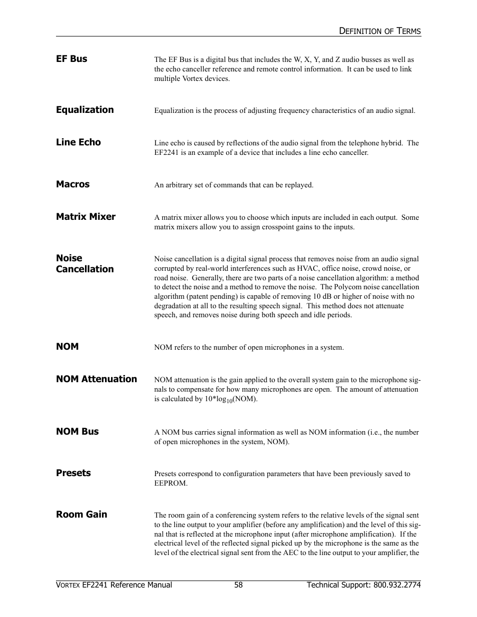 Polycom EF2241 User Manual | Page 62 / 68