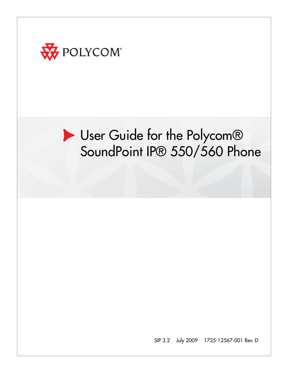 Polycom SoundPoint IP 560 User Manual | 108 pages