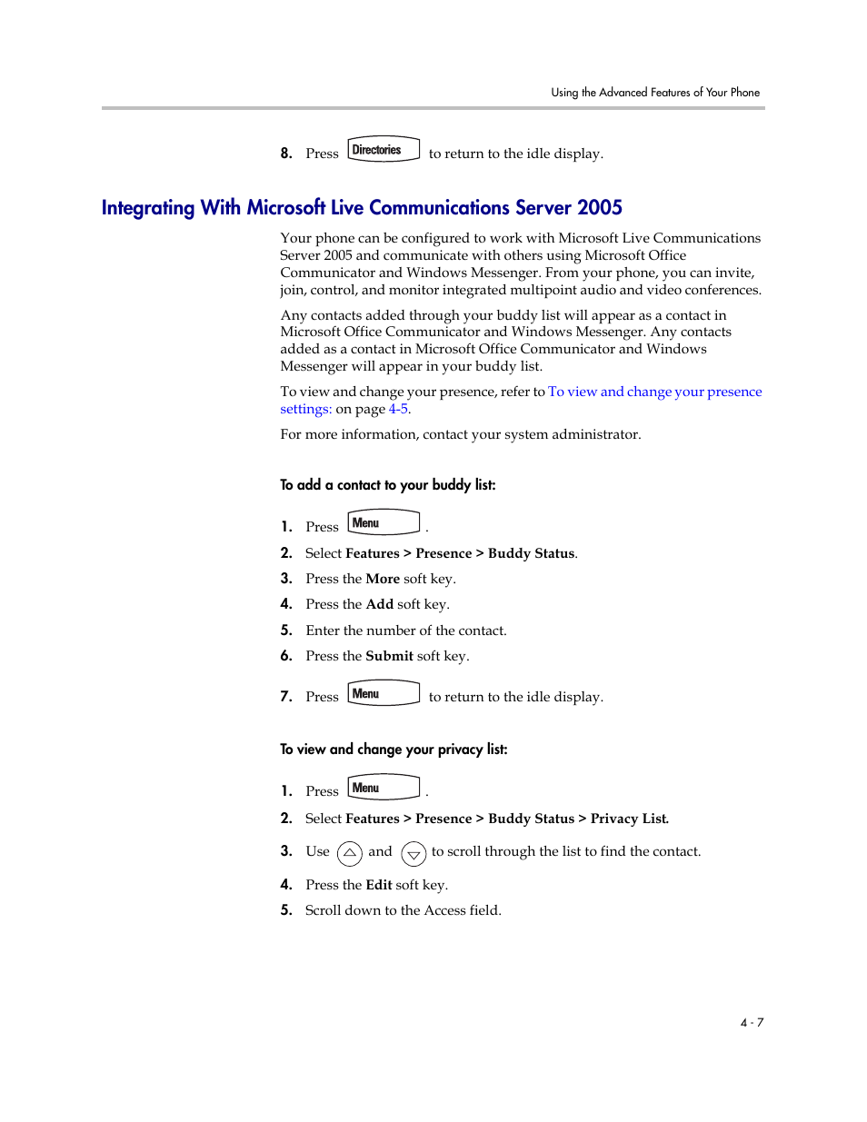 Polycom SoundPoint IP 560 User Manual | Page 83 / 108