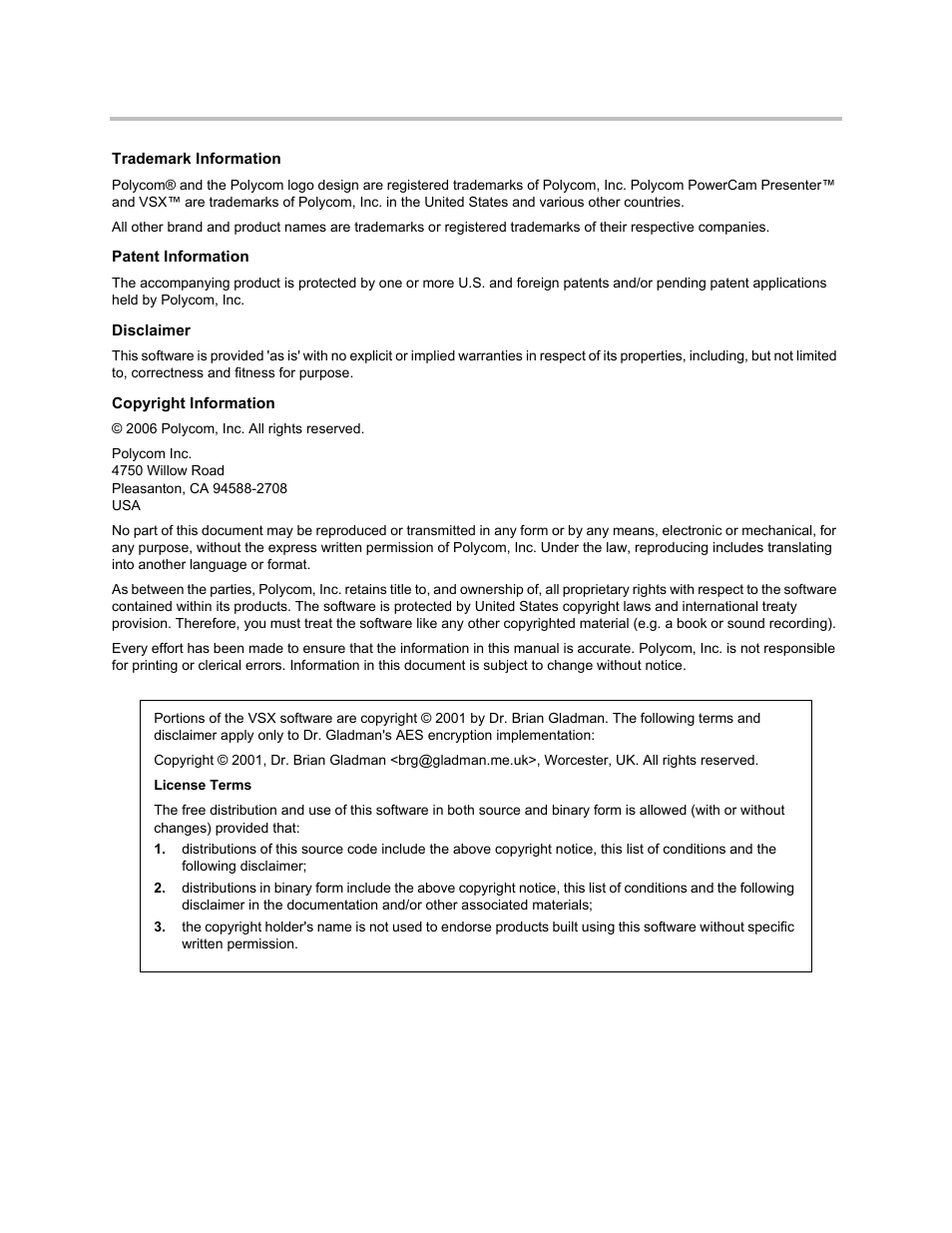 Polycom 3725-24004-001/A User Manual | Page 2 / 52