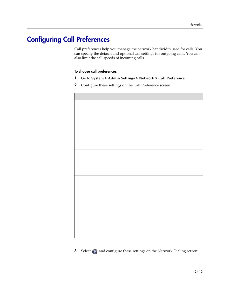 Configuring call preferences, Configuring call preferences -13 | Polycom 6000 User Manual | Page 25 / 126