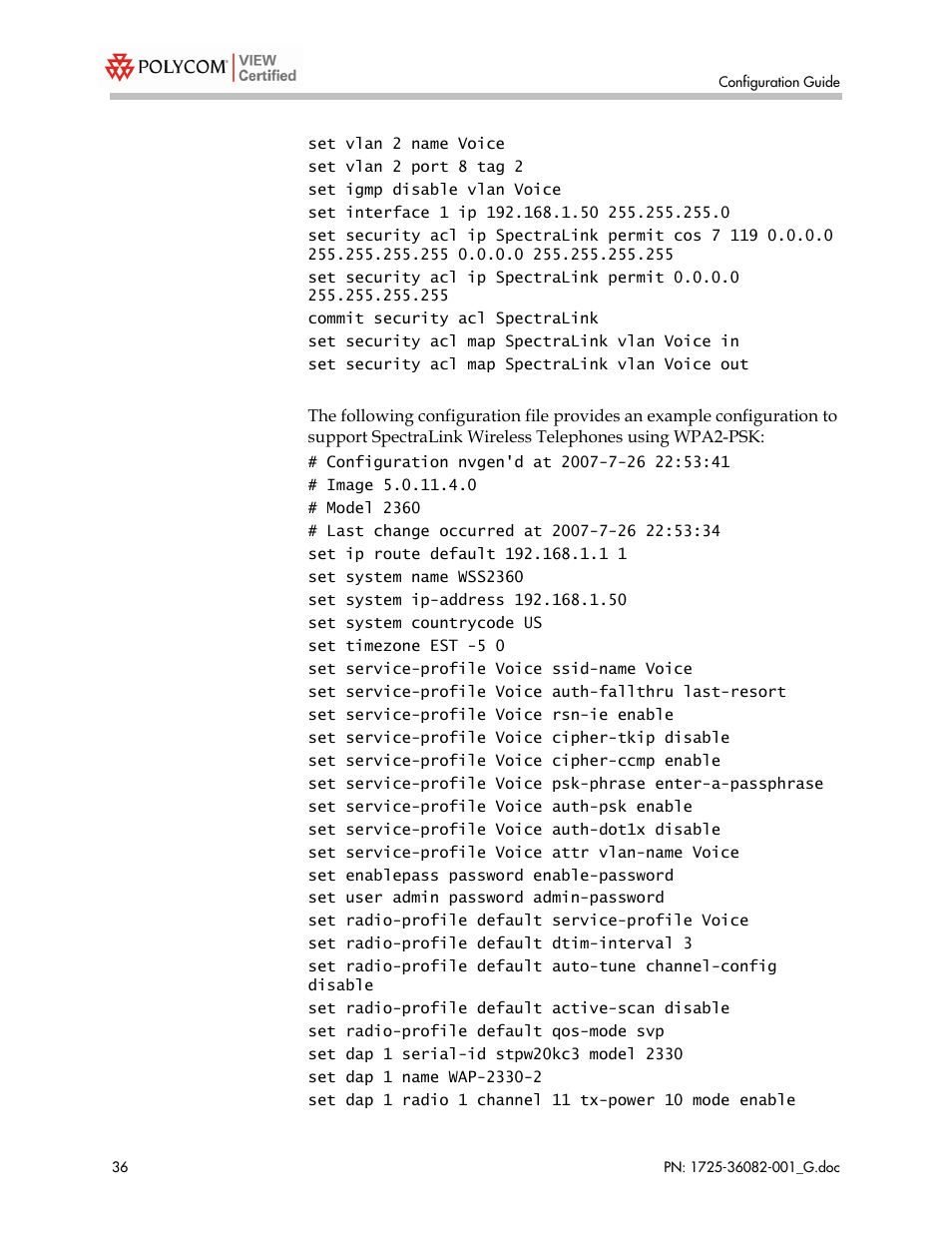 Polycom 1725-36082-001 User Manual | Page 36 / 37