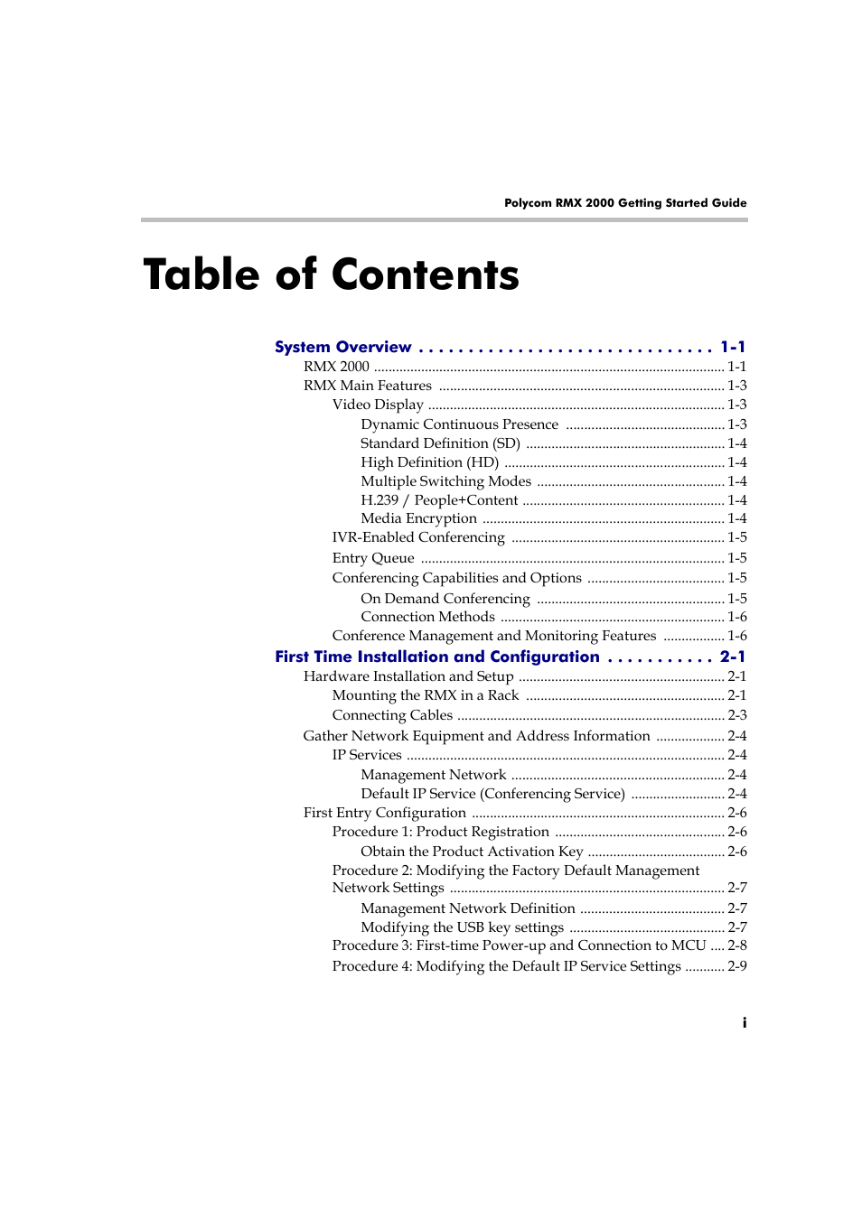 Polycom RMX 2000 User Manual | Page 5 / 84