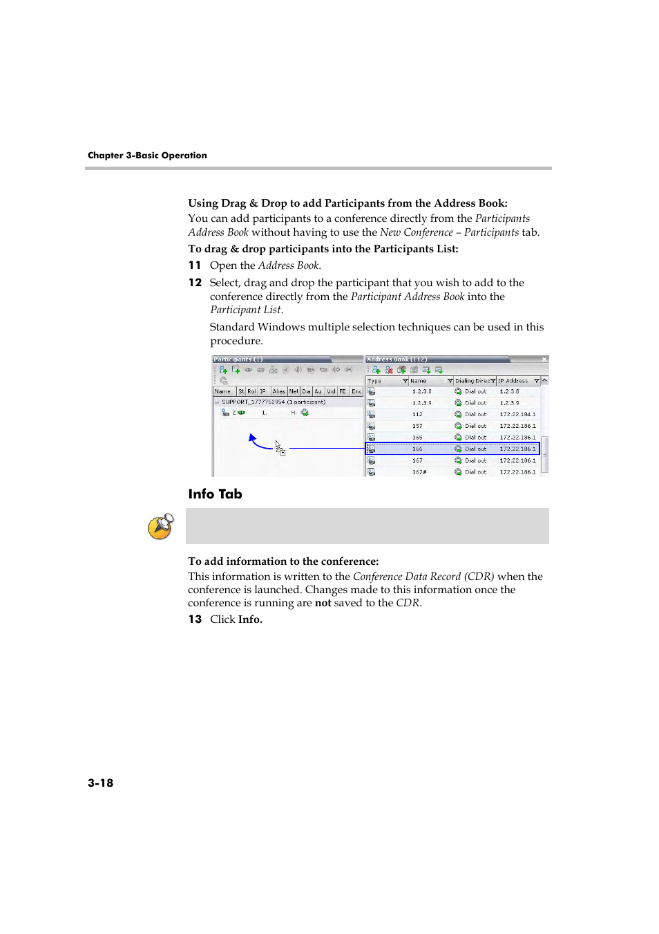 Info tab | Polycom RMX 2000 User Manual | Page 52 / 84