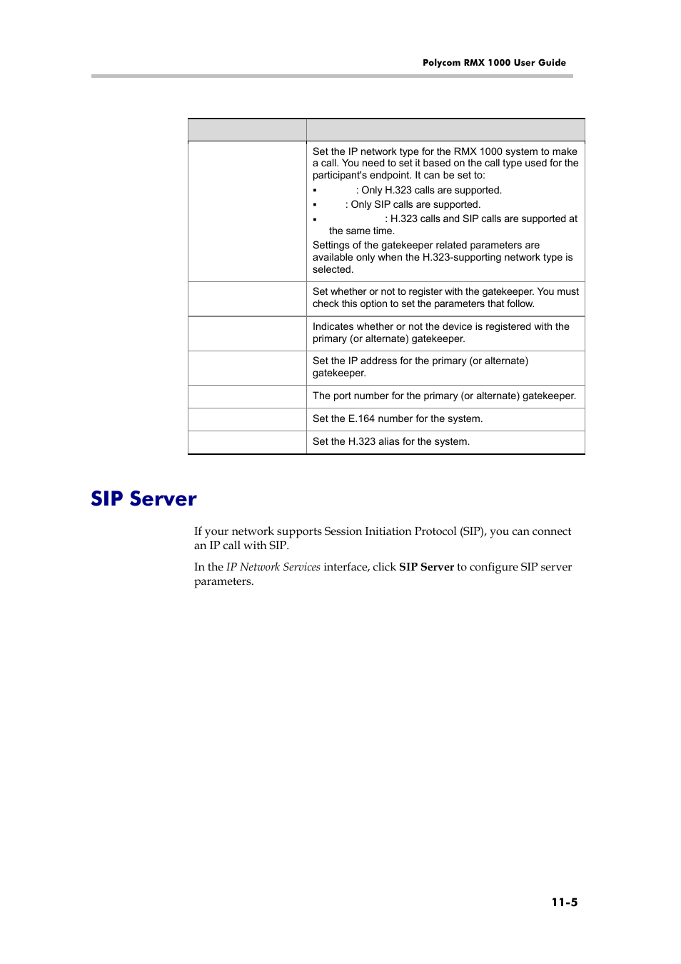 Sip server | Polycom RMX 1000 User Manual | Page 100 / 167