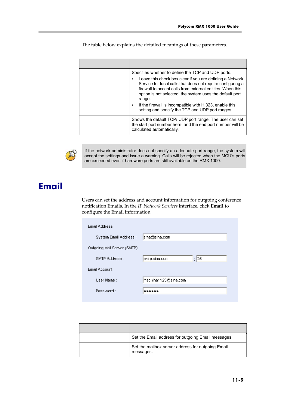 Email, Deleting user | Polycom RMX 1000 User Manual | Page 104 / 167