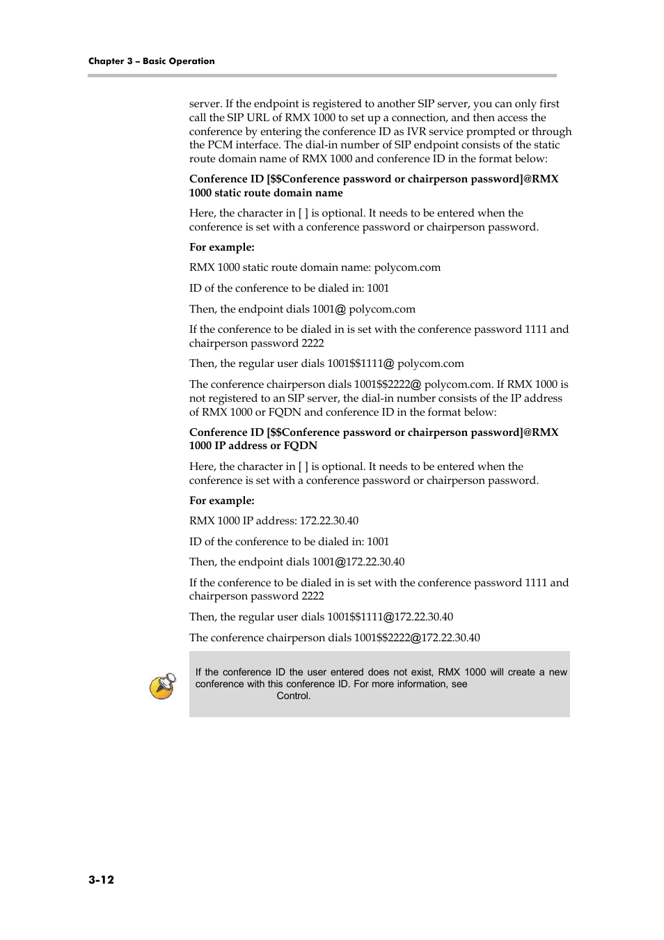Basic operation | Polycom RMX 1000 User Manual | Page 39 / 167