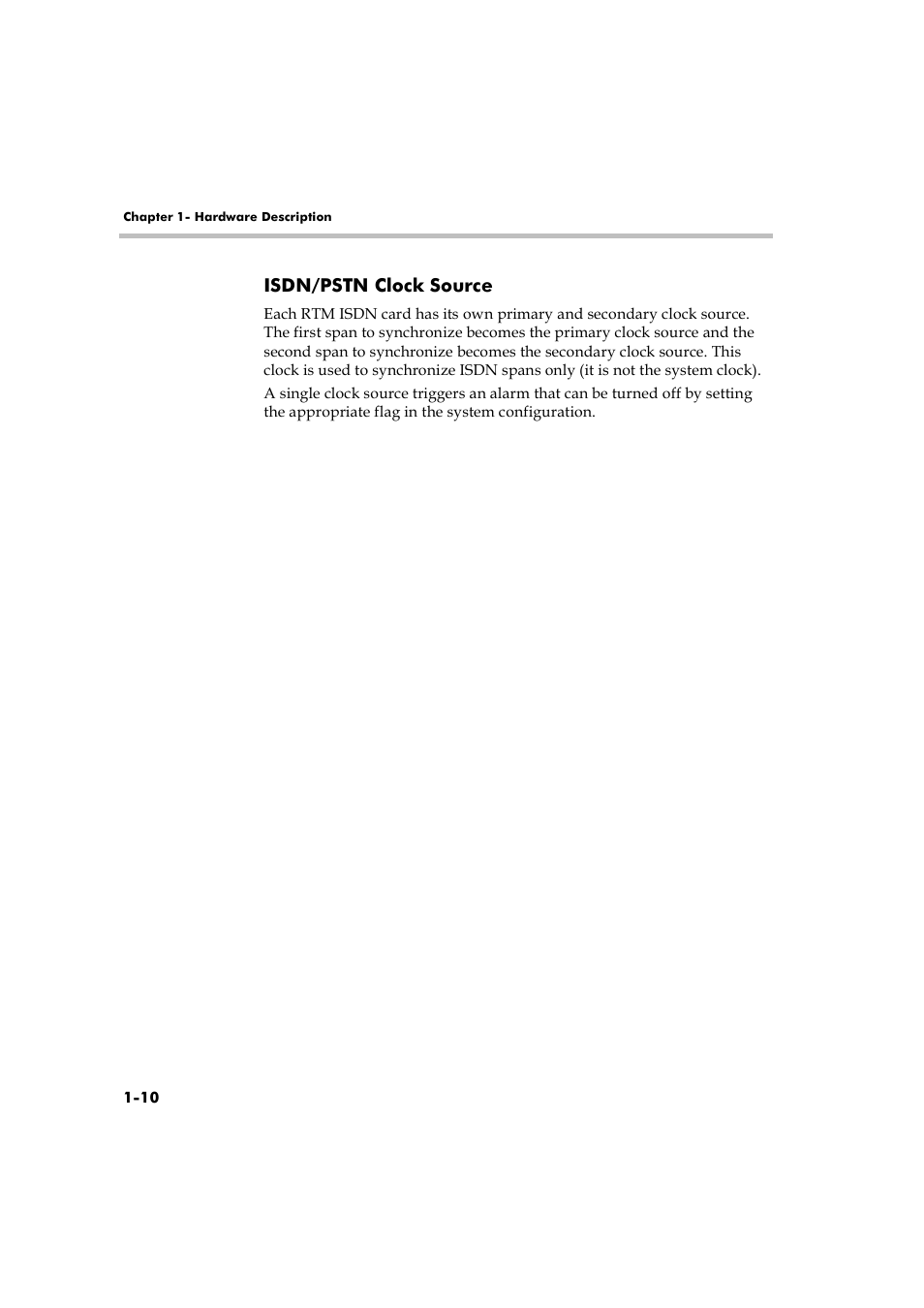 Isdn/pstn clock source, Isdn/pstn clock source -10 -10 | Polycom RMX 2000 User Manual | Page 16 / 32