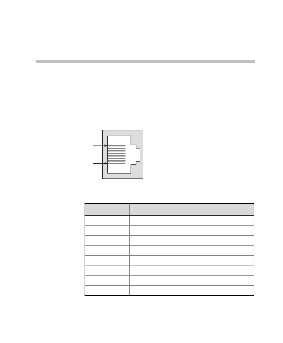 Appendix a: interfaces pin assignment, Pri port assignment | Polycom DOC2237A User Manual | Page 165 / 170