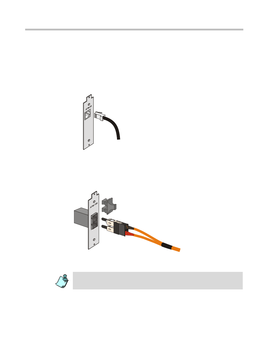 Connecting the mgc-50 to the atm network, Connecting the mgc-50 to the atm network -30 | Polycom DOC2237A User Manual | Page 50 / 170