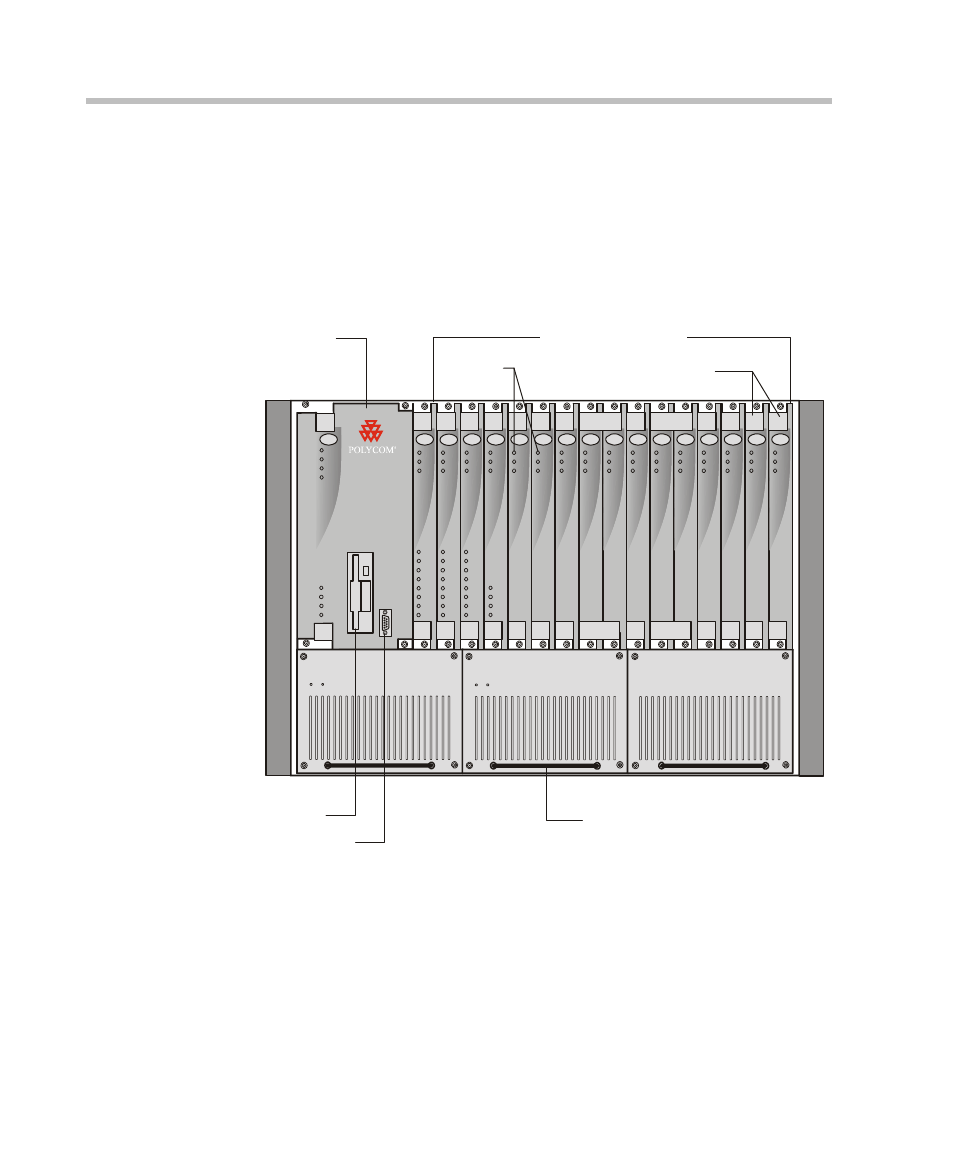 Mgc-100 components location, Mgc-100 components location -2, Functional modules | Chapter 4 - hardware description | Polycom DOC2237A User Manual | Page 74 / 170