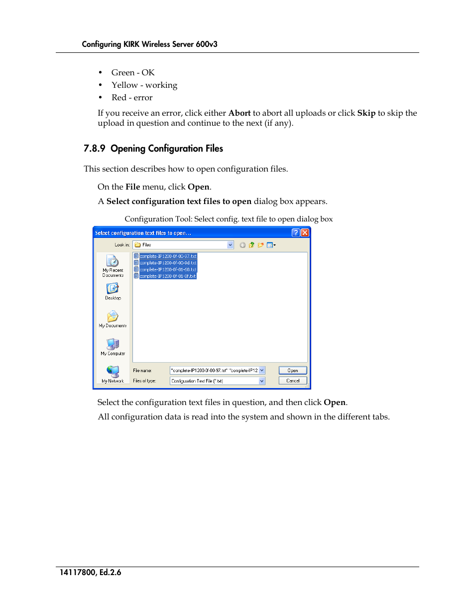 9 opening configuration files, Figure 82 | Polycom KIRK 14117800 User Manual | Page 144 / 220