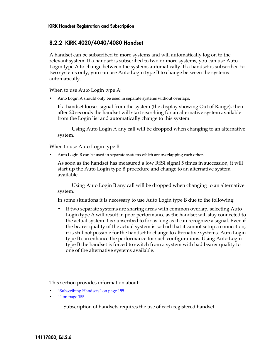 2 kirk 4020/4040/4080 handset, Kirk 4020/4040/4080 handset | Polycom KIRK 14117800 User Manual | Page 154 / 220