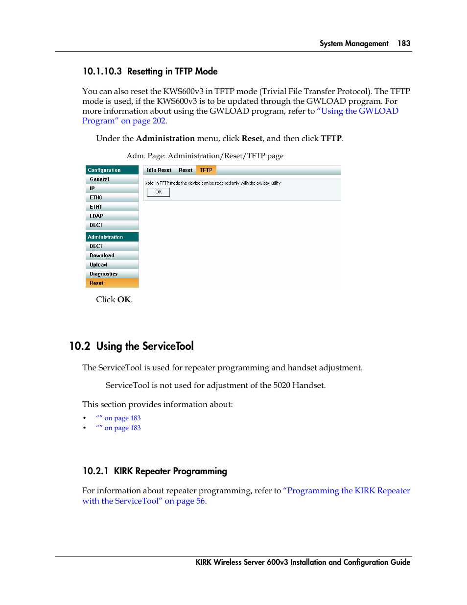 2 using the servicetool, 1 kirk repeater programming, Figure 119 | Polycom KIRK 14117800 User Manual | Page 183 / 220