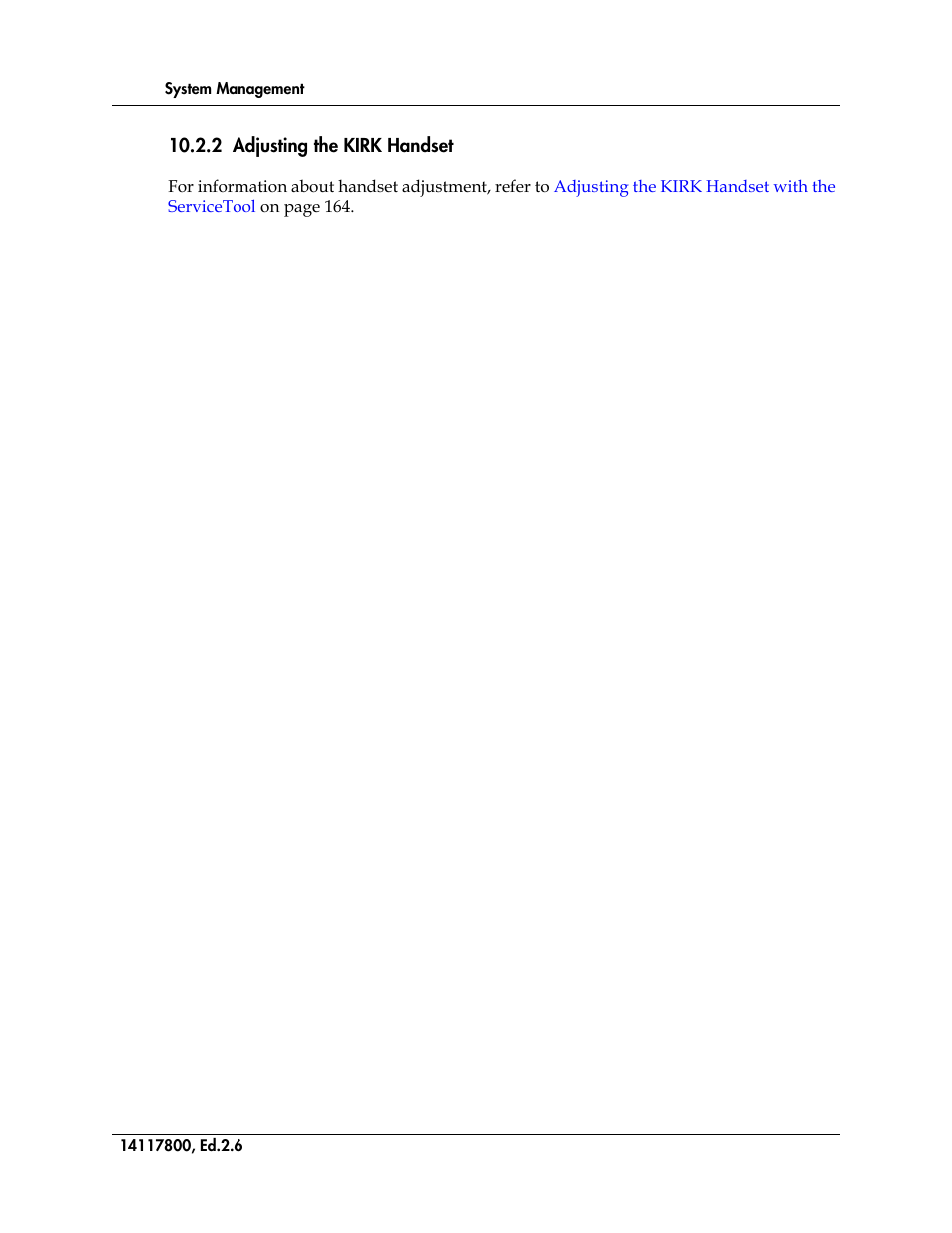 2 adjusting the kirk handset | Polycom KIRK 14117800 User Manual | Page 184 / 220