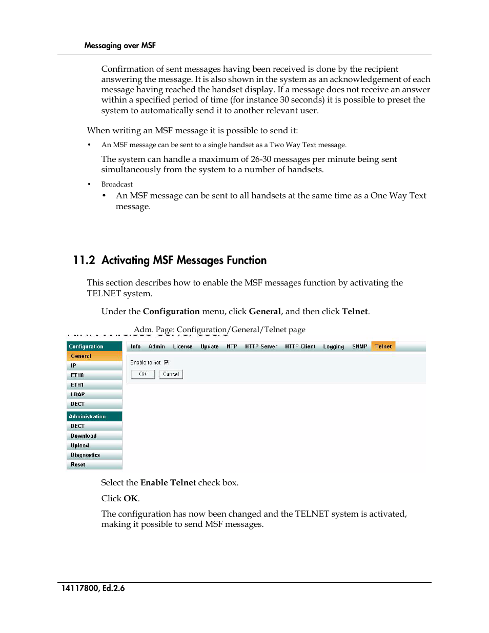 2 activating msf messages function, Figure 120 | Polycom KIRK 14117800 User Manual | Page 186 / 220