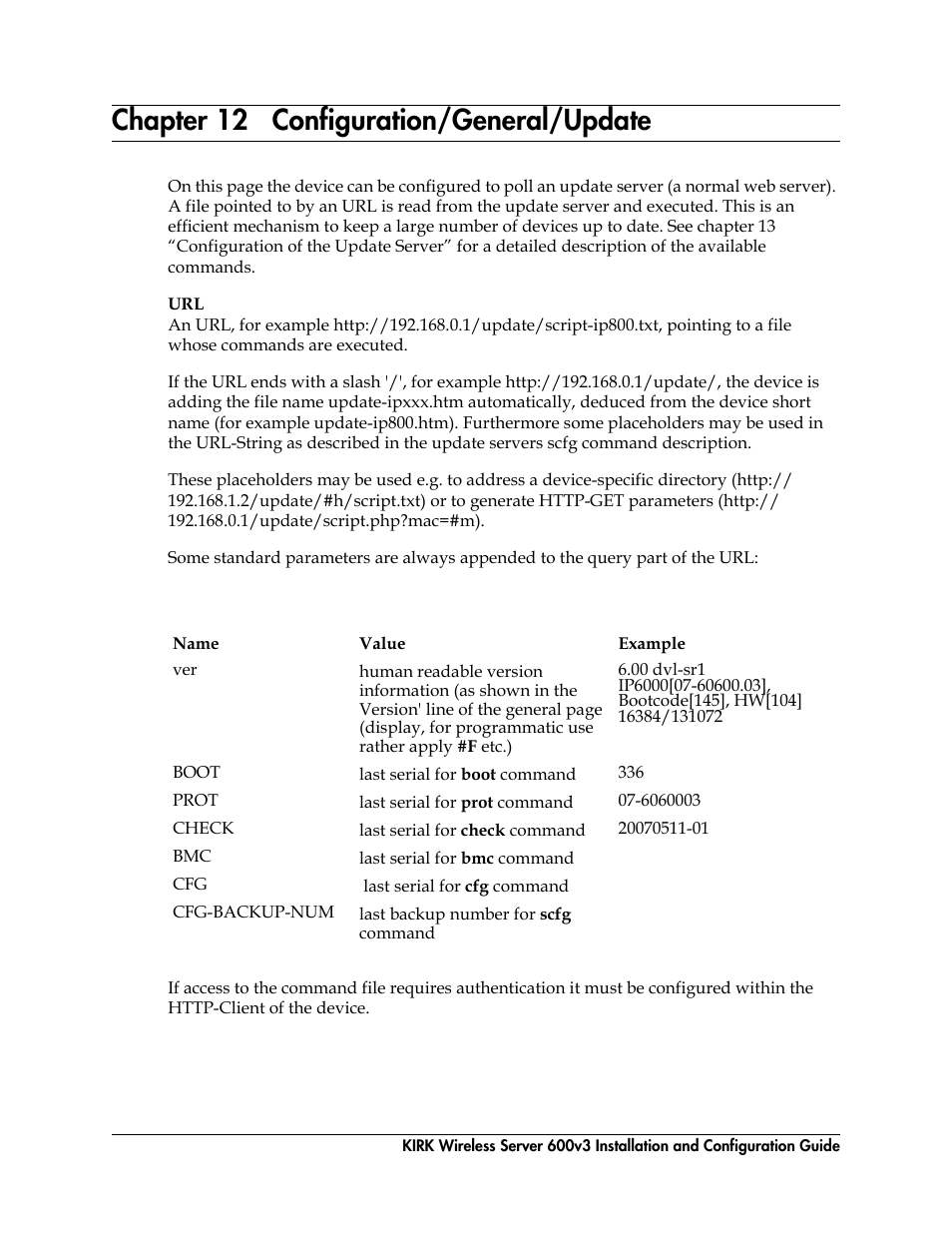 Chapter 12 configuration/general/update, Configuration/general/update | Polycom KIRK 14117800 User Manual | Page 189 / 220