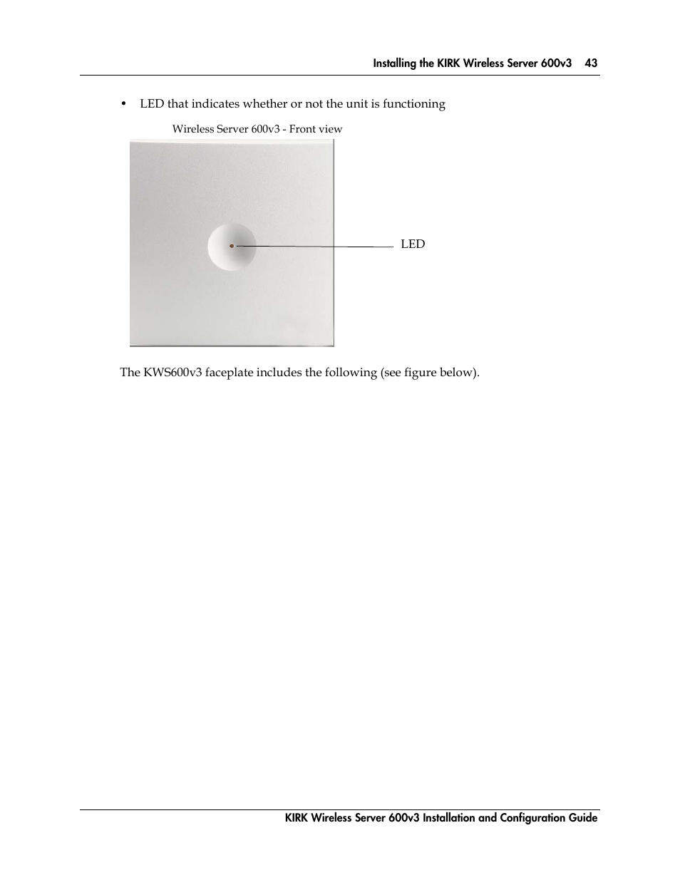 Figure 9, Wireless server 600v3 - front view | Polycom KIRK 14117800 User Manual | Page 43 / 220